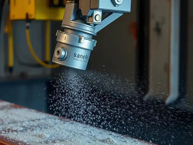 Industrial blasting work